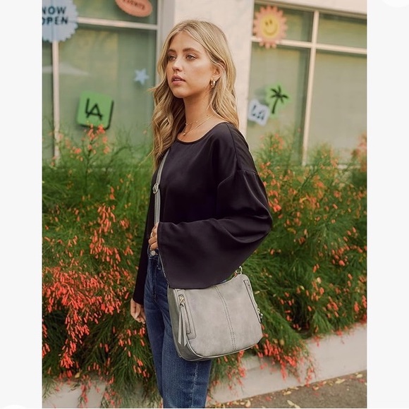 New FashionPuzzle Faux Leather Crossbody Saddle Bag Kelly Green - Picture 8 of 12